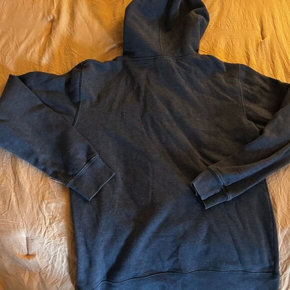Columbus Blue Jackets Women's Navy  Lace Up Collar Pullover Hoodie NHL  Small - Picture 5 of 5